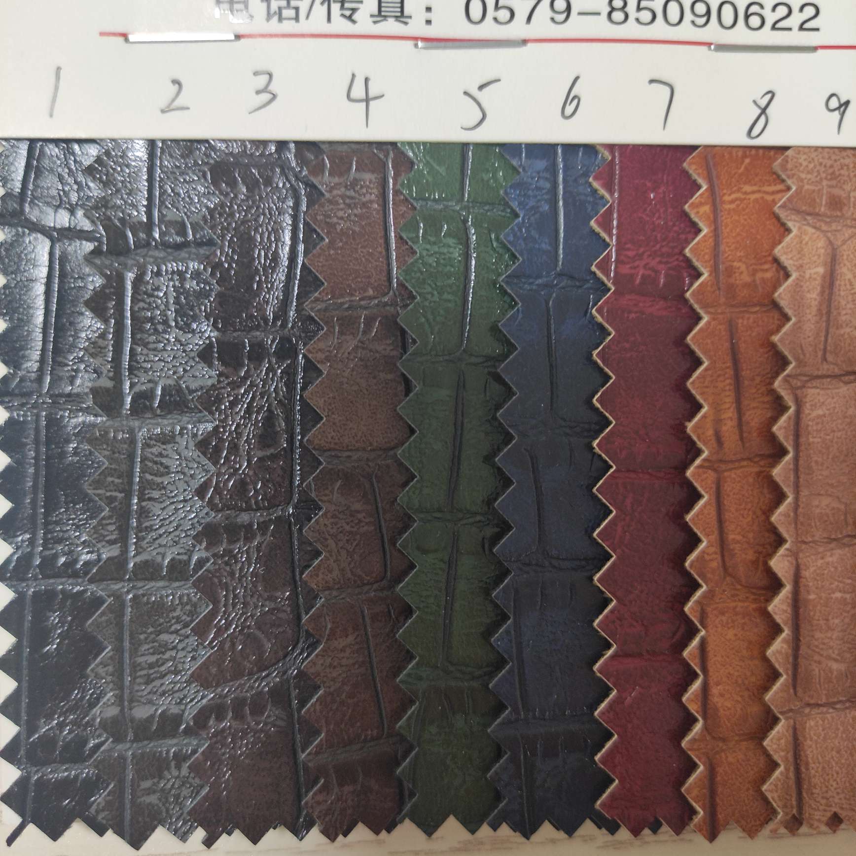 七彩鳄鱼大量现货高中低档皮革面料厂家直销热销新款