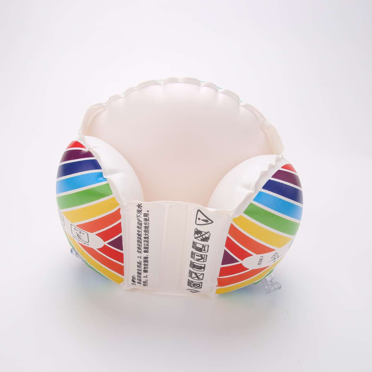 奇彩贝儿童手臂圈小螃蟹白底实物图