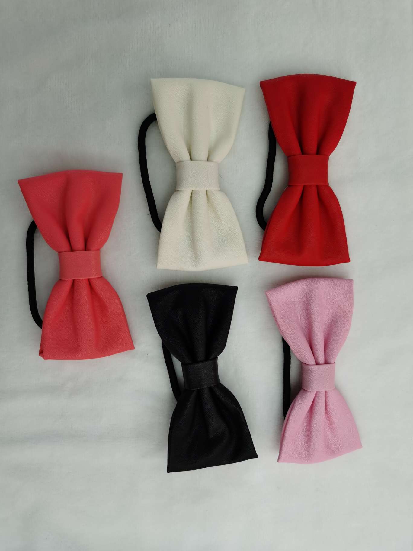 Leather Bow Imitation Sheepskin Latest Fashion Accessories Korean Headdress Hair Circle Duck Beak Clip