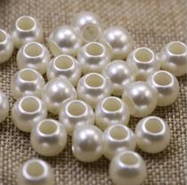 Large straight pearl hole 6.5 round beads 20mm