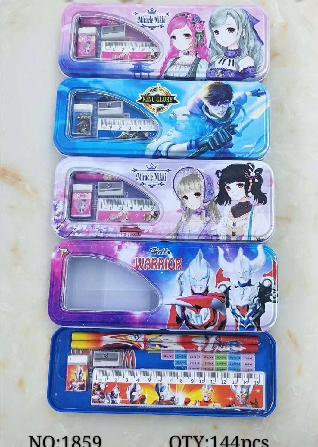 Tinplate set pencil case