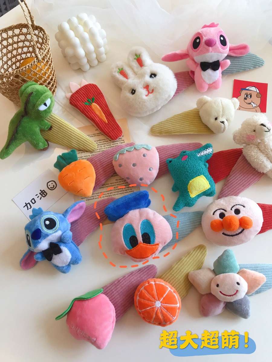 Extra-large facial hair clip, top clip, cute girl's forehead fringe, seaside clip, headwear, 13 cm bottom clip