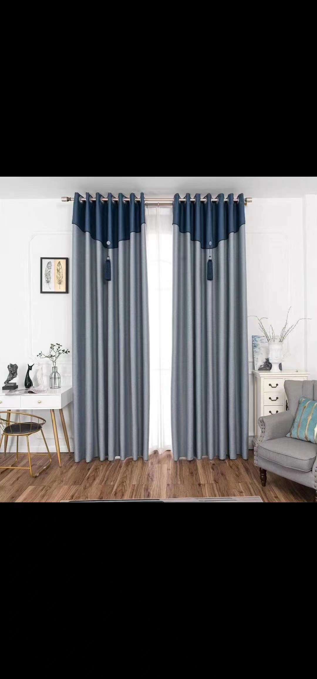 New style factory direct sales available for retail and wholesale of ready-made curtains! Color and style are available for selection! undefined