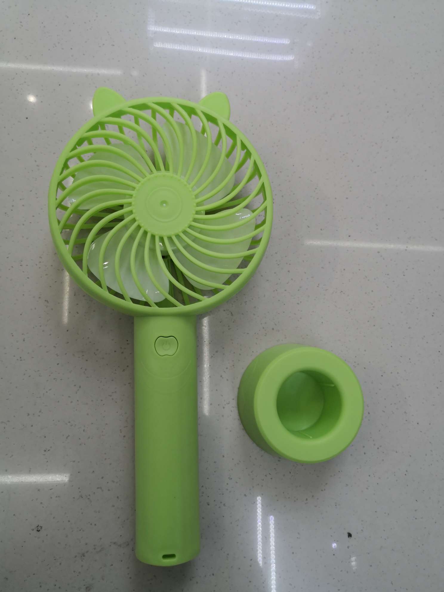 Handheld small fan, small usb rechargeable battery, dual-purpose student, convenient, silent, office desk, dormitory bed, home, outdoor, strong wind force, mini children's hand-held electric fan details Picture
