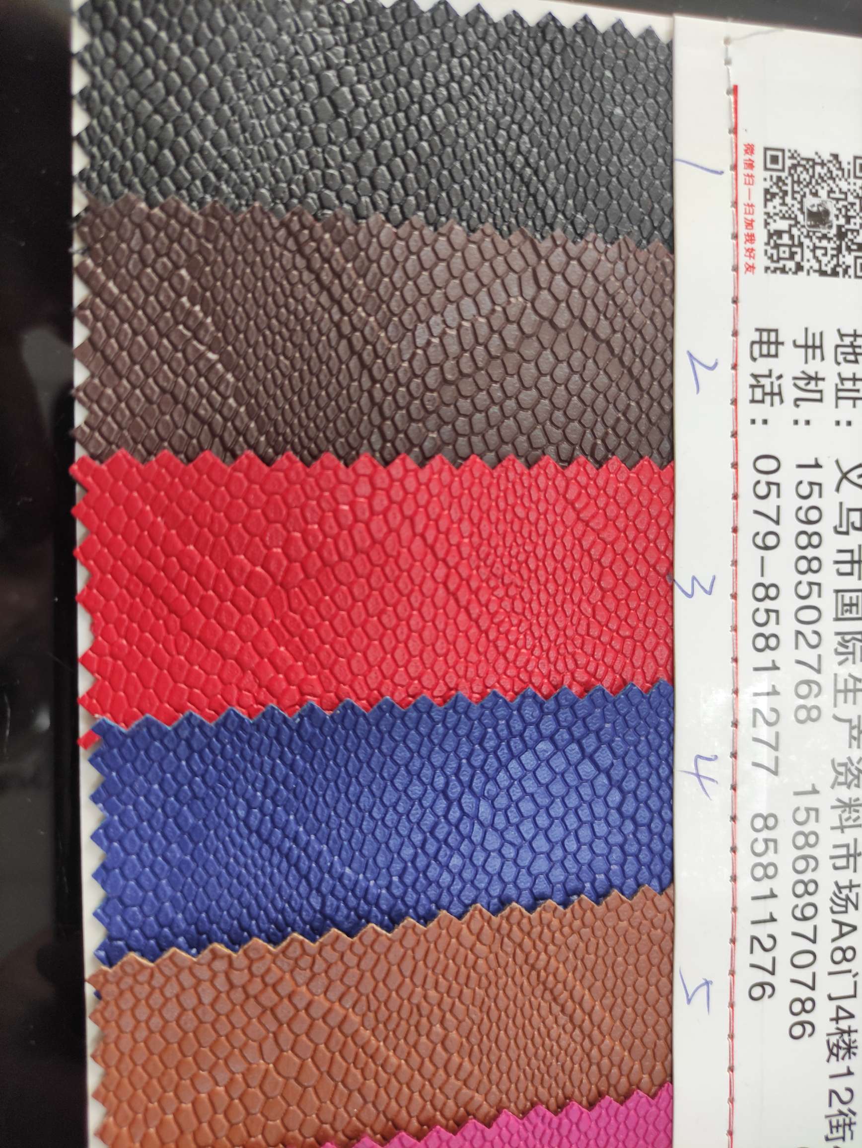 Eco-friendly snake-patterned leather fabric in large stock, high, medium and low grade, factory direct sales, best-selling new styles details Picture