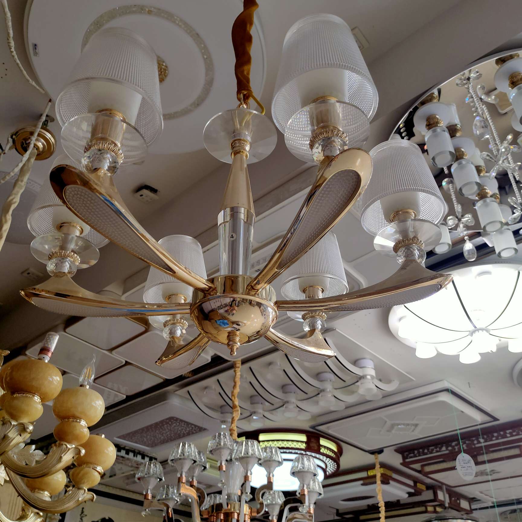 Nordic living room chandelier, simple and modern, dining room lamp, grand and light luxury, grand three-bedroom and two-living-room lighting package combination, bedroom lamp chandelier undefined
