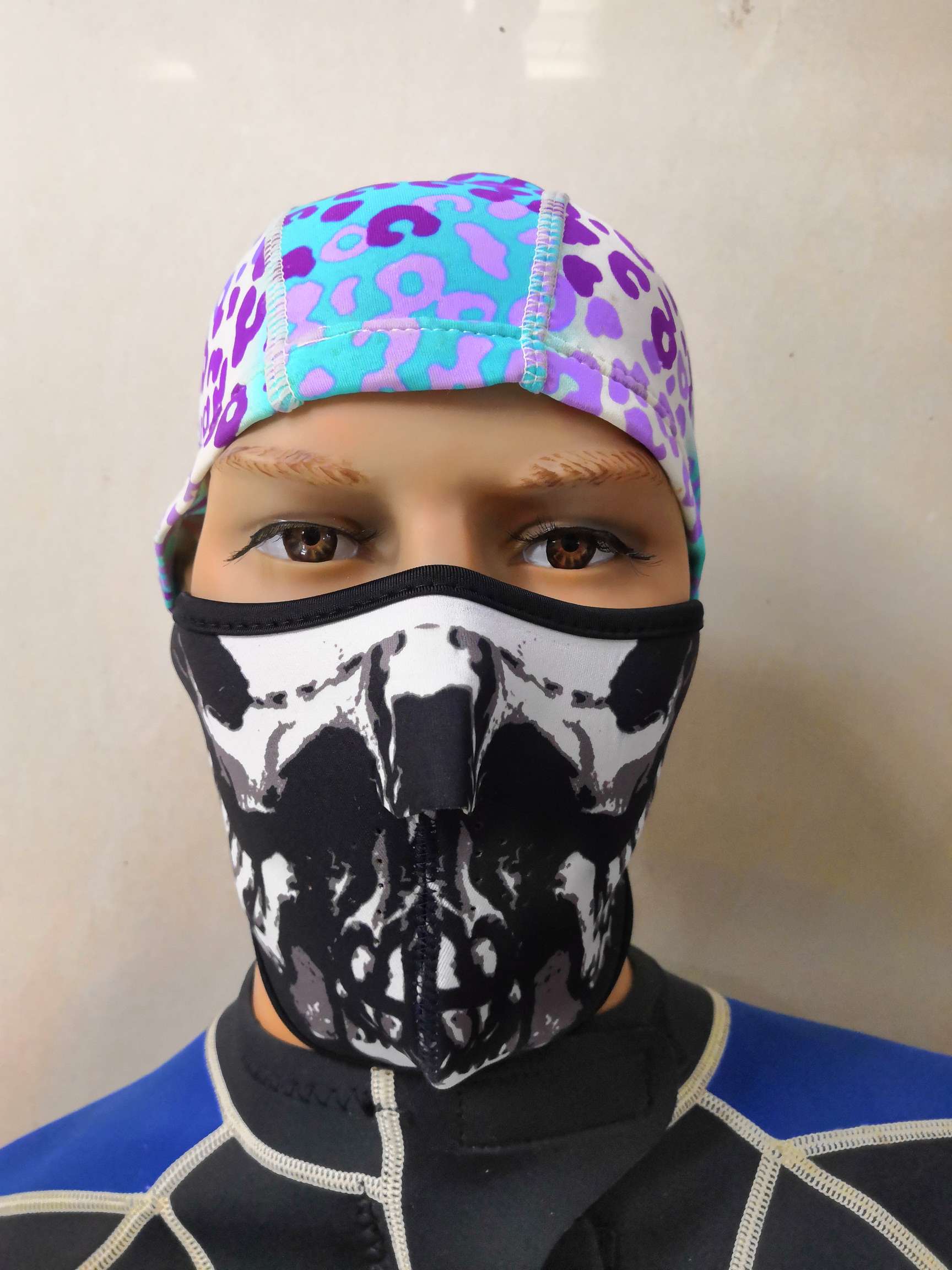 骑行防沙防护半脸面罩运动滑雪防风面具 男女健身护腰防扭伤护具详情图5