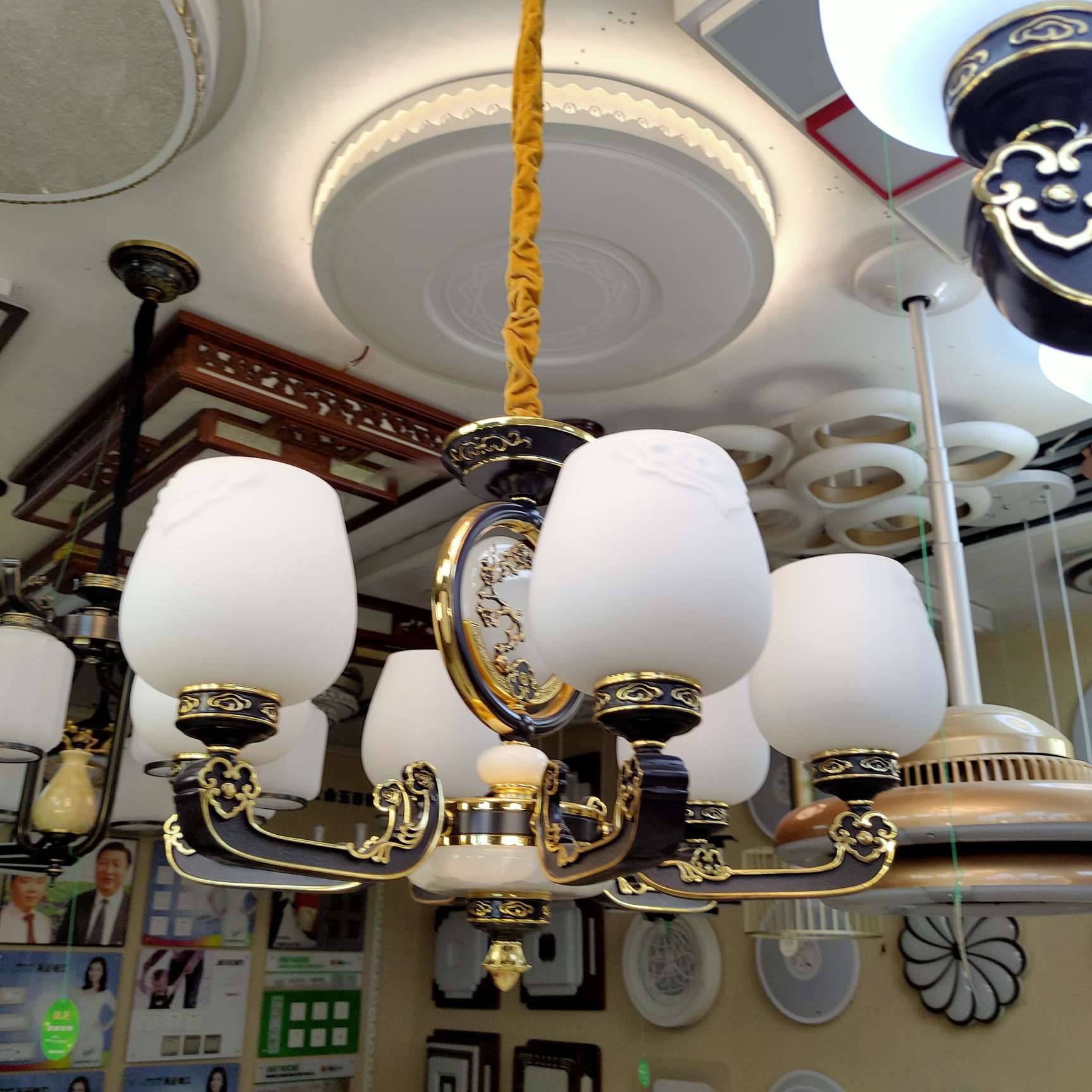 Nordic living room chandelier, simple and modern, dining room lamp, grand and light luxury, three-bedroom and two-living-room lighting package combination, bedroom lamp chandelier undefined