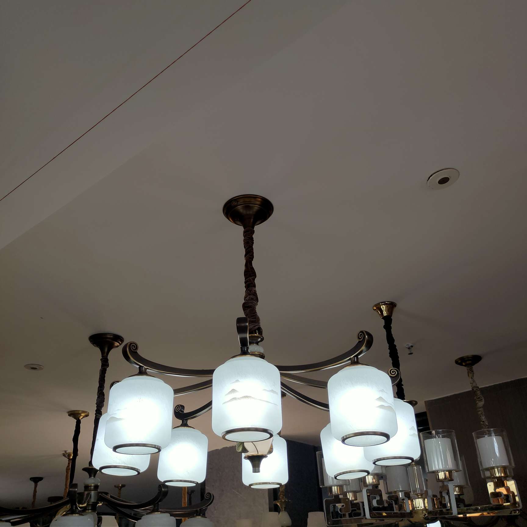 New Chinese-style chandeliers for halls, bedrooms, dining rooms and living rooms, creative hotel lighting fixtures details Picture