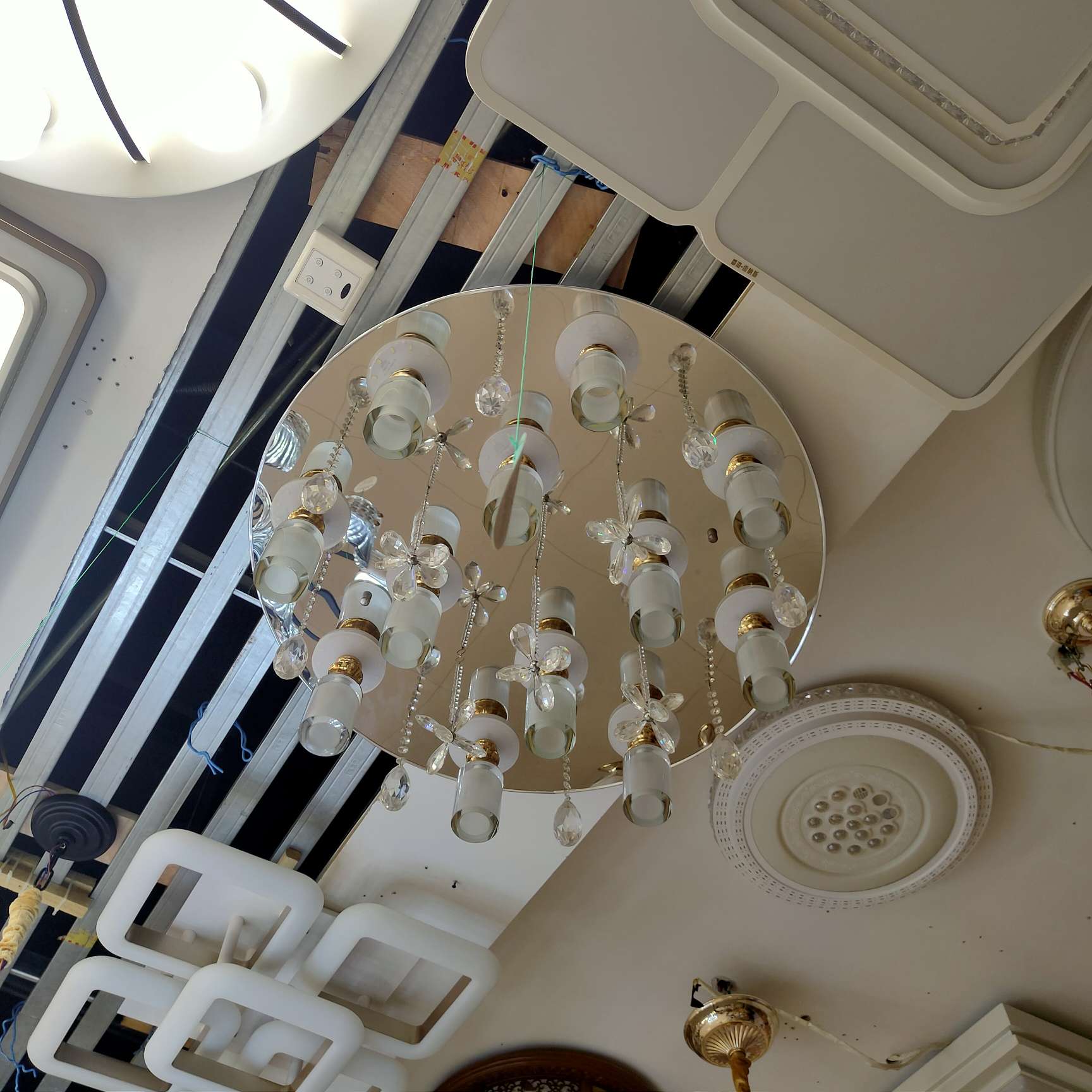Nordic living room chandelier, simple and modern, dining room lamp, grand and light luxury, three-bedroom and two-living-room lighting package combination, bedroom lamp chandelier undefined