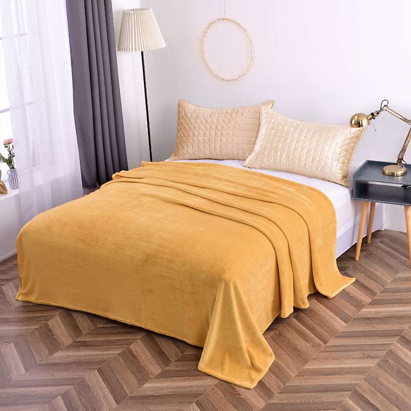 Autumn/Winter 2020 Single And Double Human Plain Fleece Warm Blanket! Specification drawing