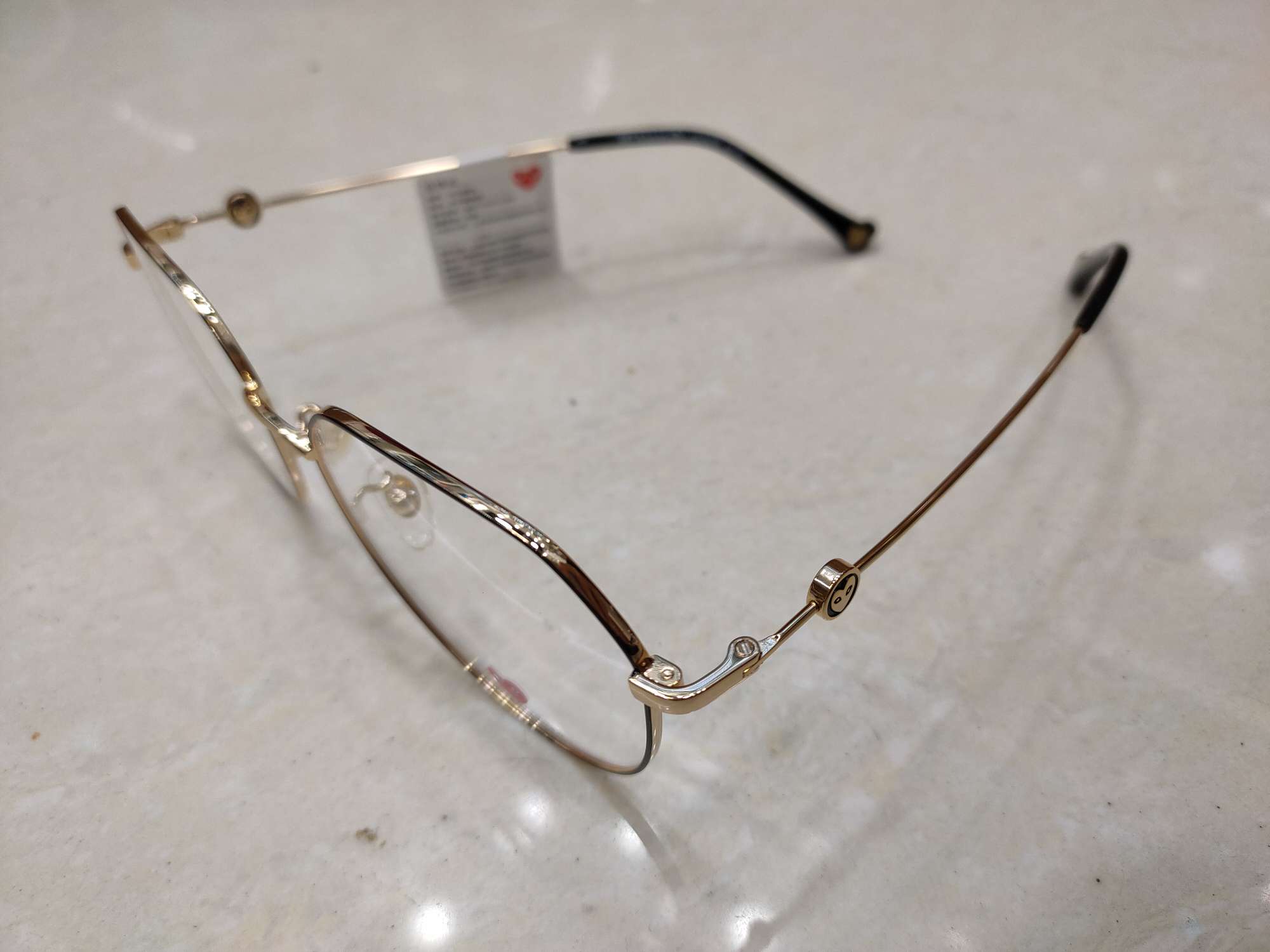 6036 Rei Kawakubo Black Gold Frame details Picture