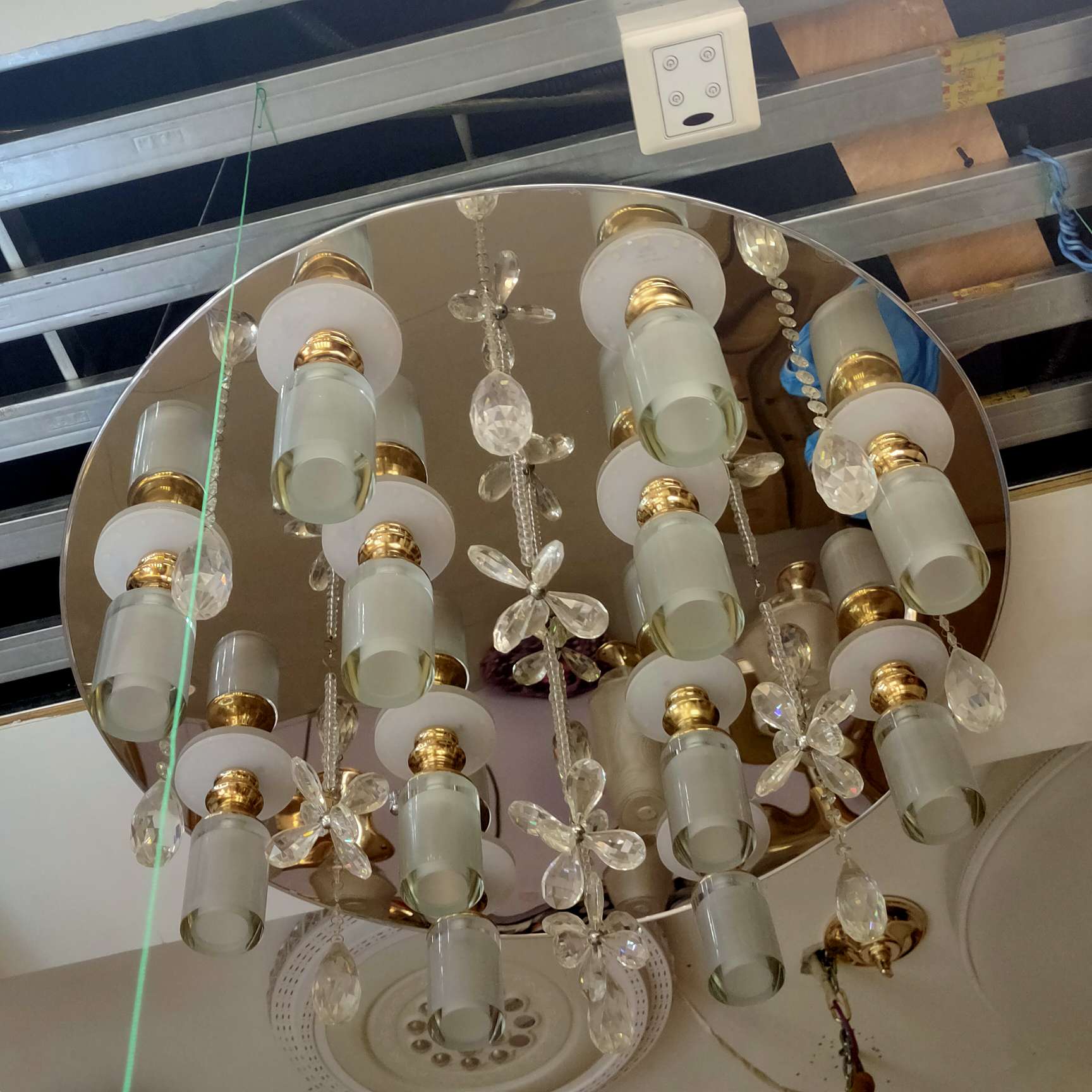 Nordic living room chandelier, simple and modern, dining room lamp, grand and light luxury, three-bedroom and two-living-room lighting package combination, bedroom lamp Item Picture