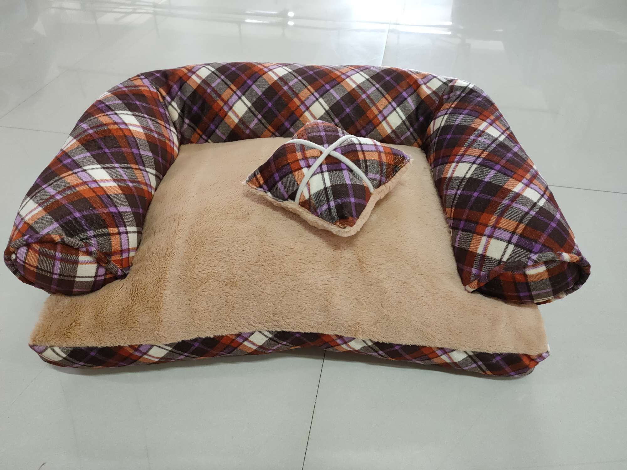 New square small sofa, fully detachable and washable pet mattress, teddy, Corgi and other small dog, cat, dog pet sofa pad, pet bed factory direct sales details Picture