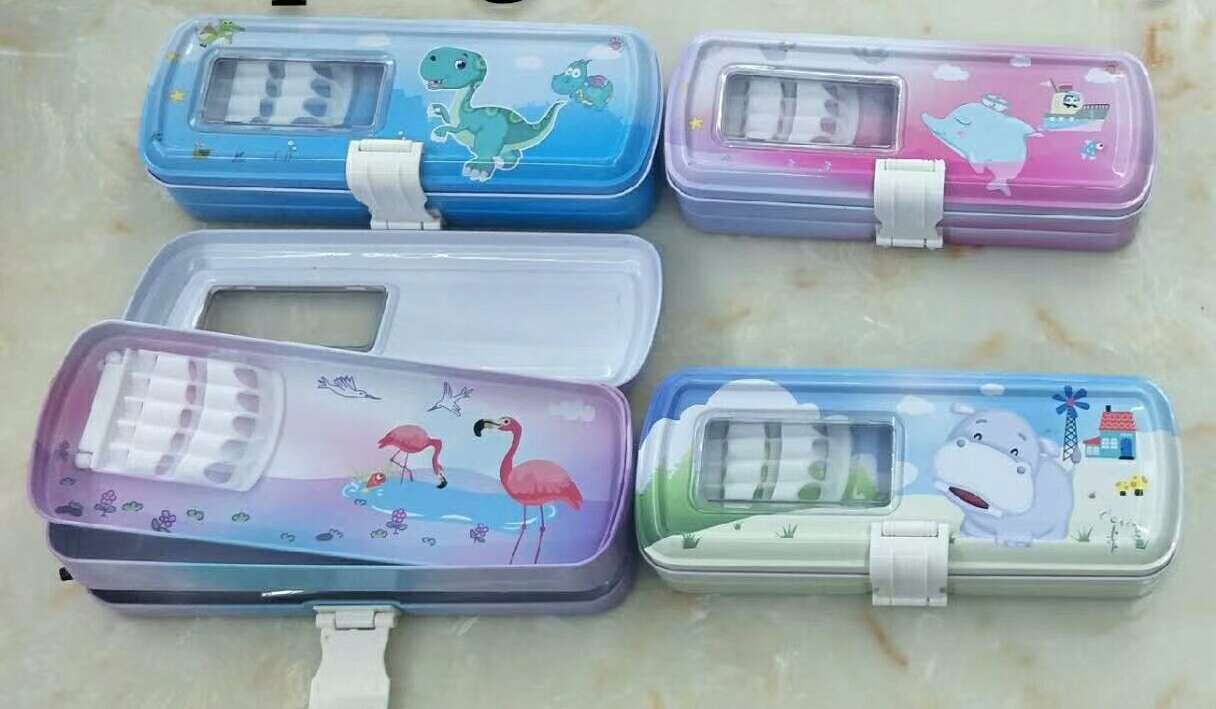 Three layers of plastic buckle iron pen box, like you can consult customer service thumbnail