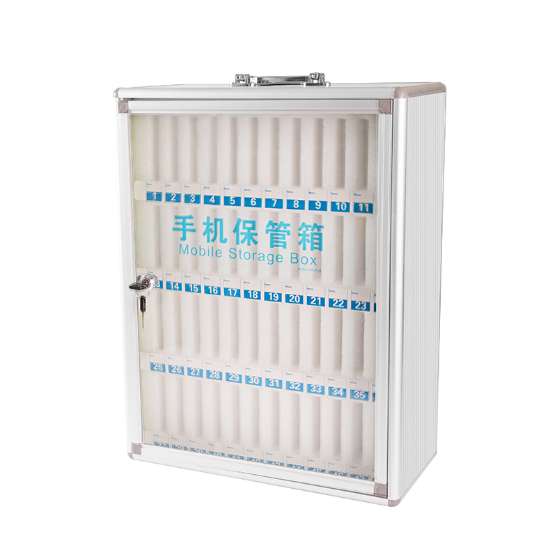 手机保管箱透明带锁工厂员工部队学生手提挂墙收纳盒存放柜寄存柜详情图6