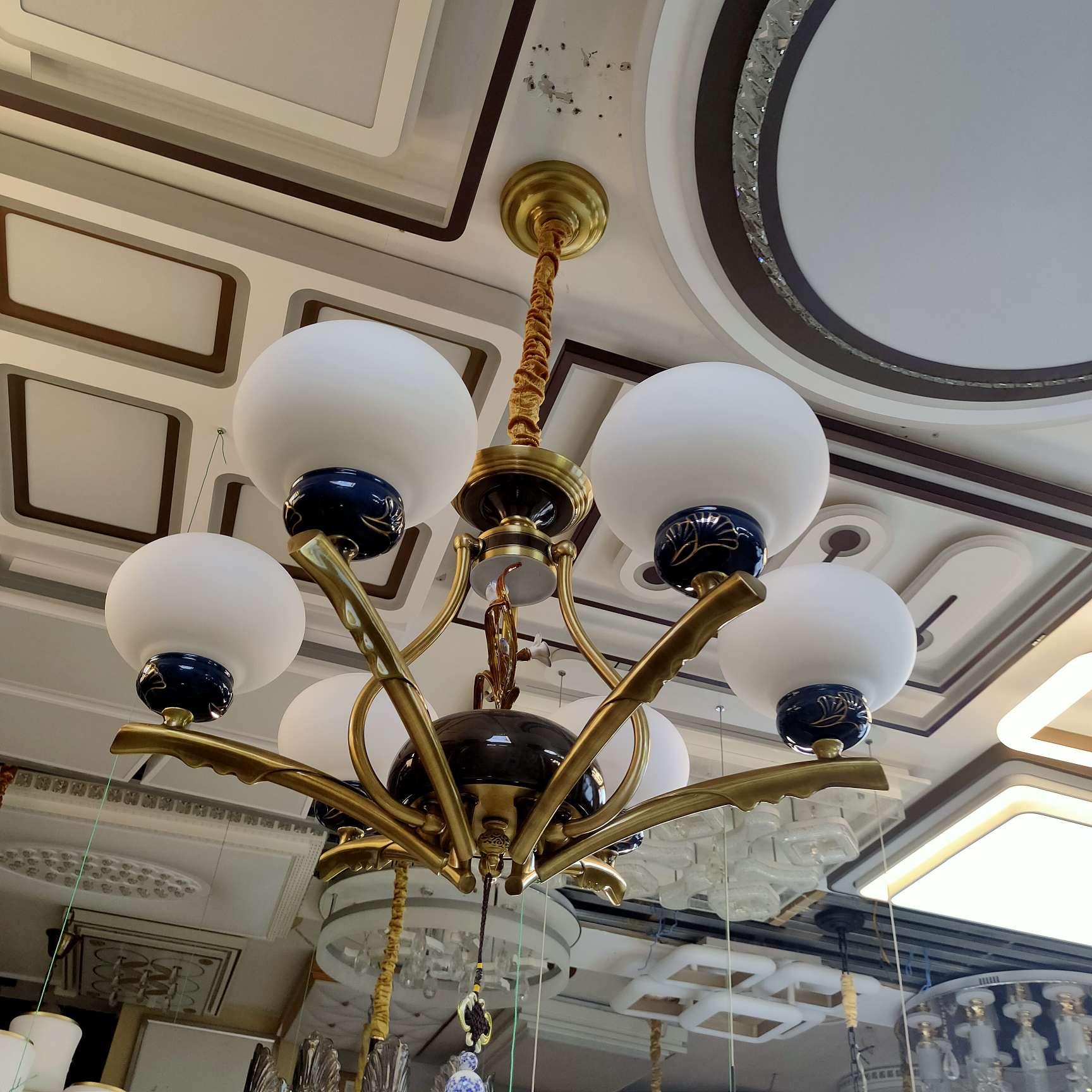 Nordic living room chandelier, simple and modern, dining room lamp, grand and light luxury, three-bedroom and two-living-room lighting package, grand combination, bedroom lamp chandelier undefined