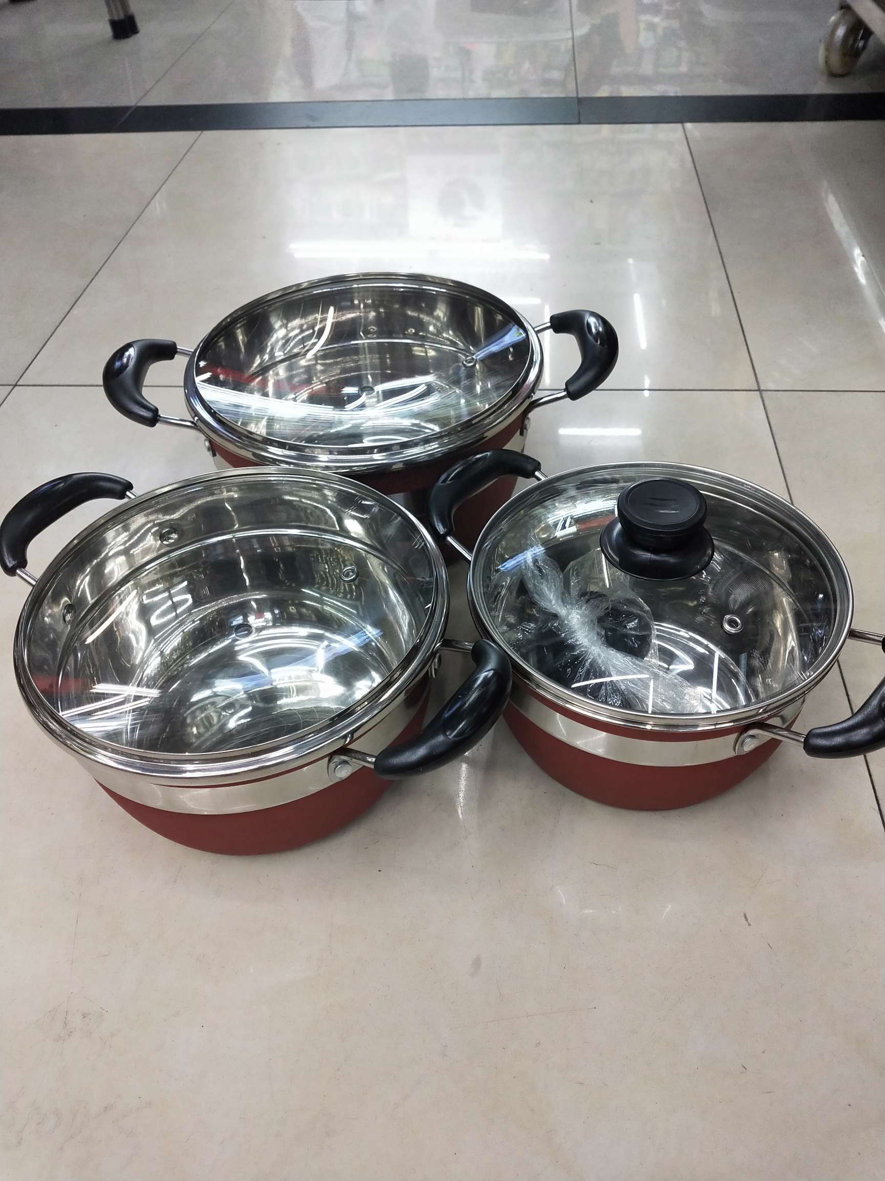 3件套汤锅，不锈钢锅产品图
