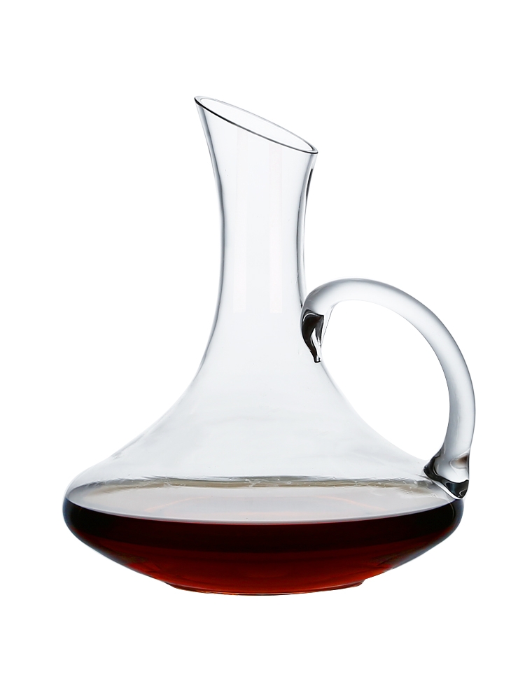 Decanter with crystal glass handle, unleaded red wine divider, red wine pot, red wine bottle, household European style