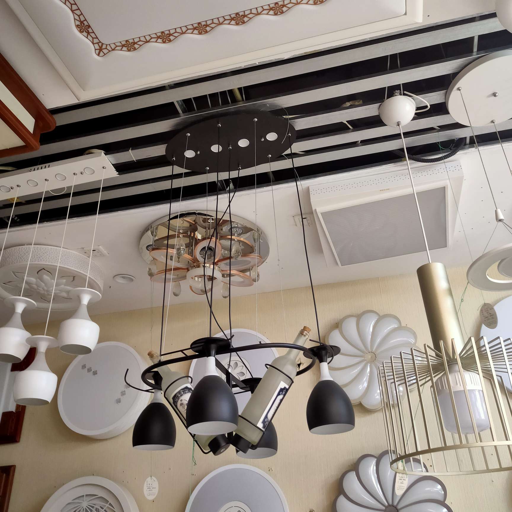 Nordic living room chandelier, simple and modern, dining room lamp, grand and light luxury, three-bedroom and two-living-room lighting package combination, bedroom lamp Item Picture