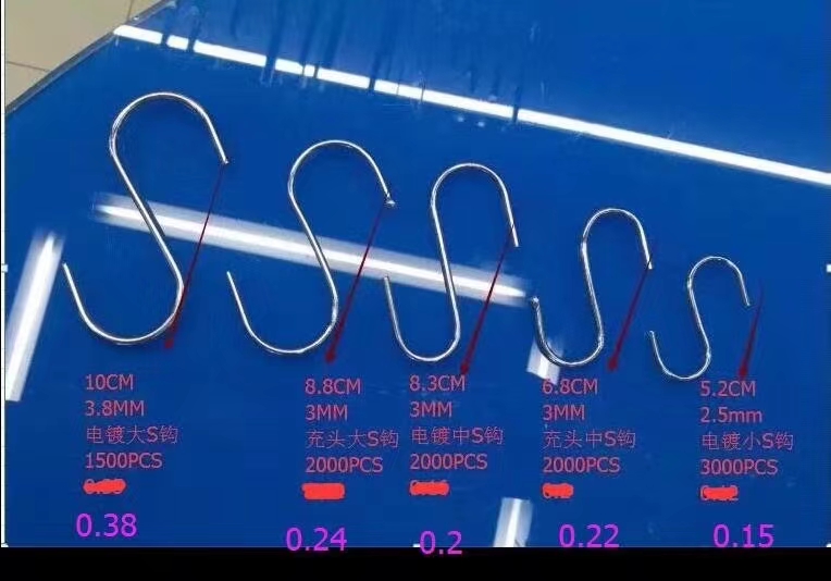 Electroplated S hook details Picture