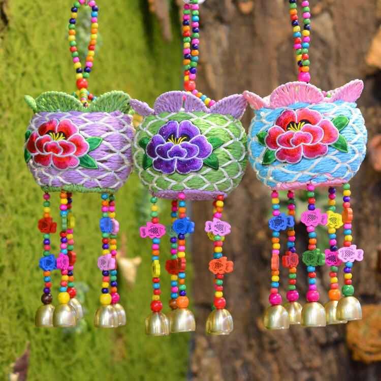 Flower basket wind chime
