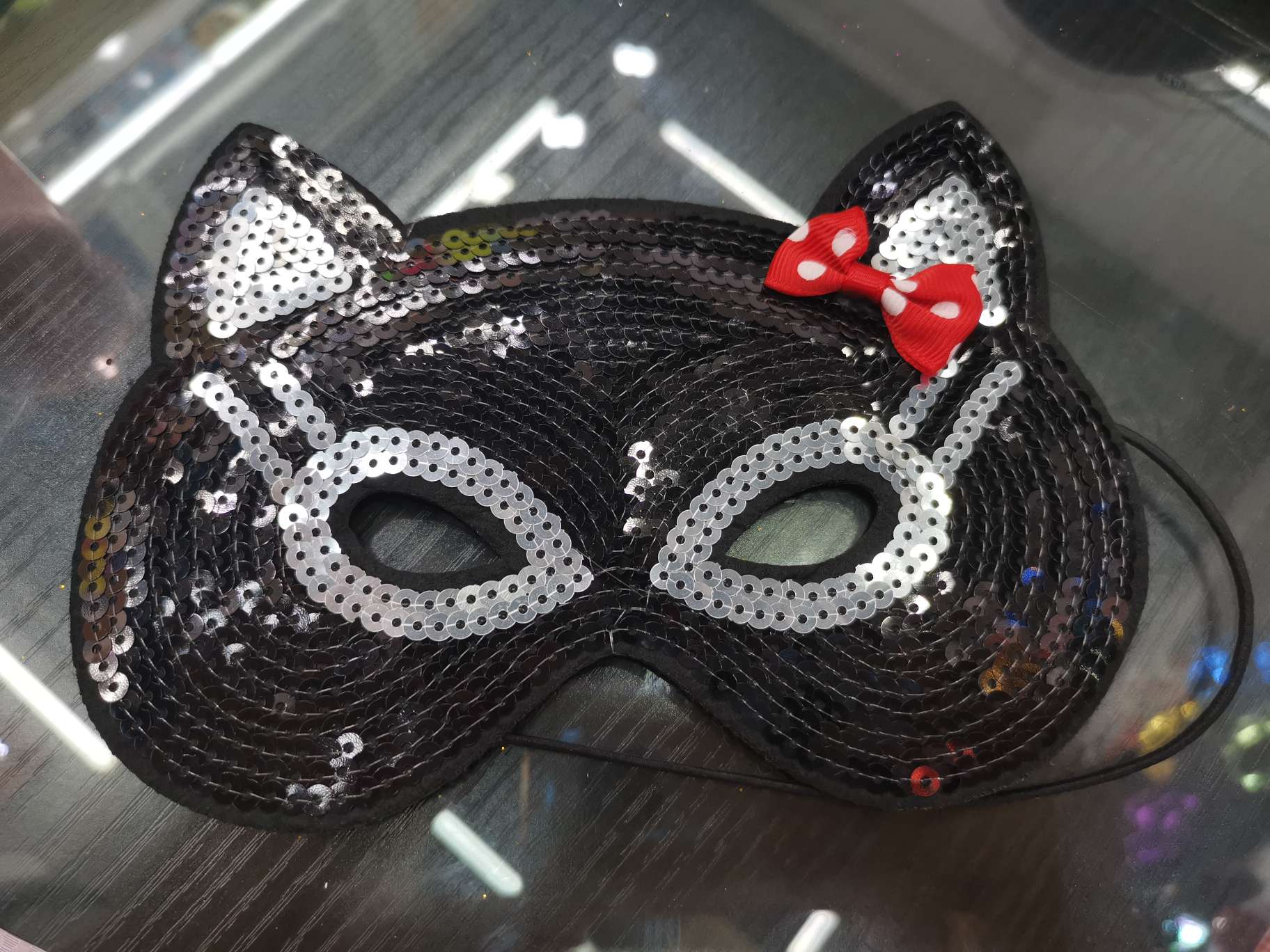 Sequins cat black thumbnail