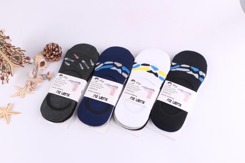 Invisible socks, short socks, men's socks, cotton socks, floor socks, boat socks, fashionable and trendy socks, street stall economy socks details Picture