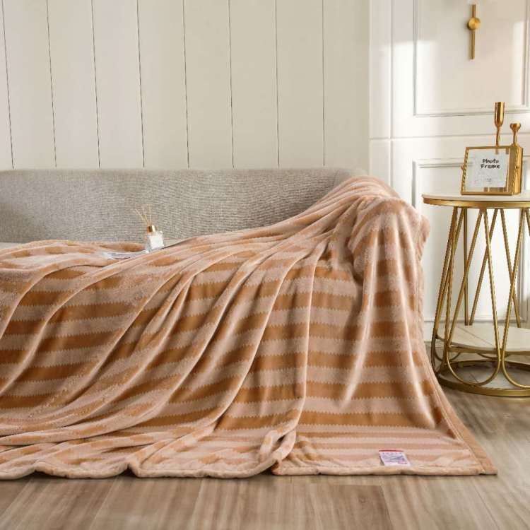 2020 Autumn/Winter New Plain Jacquard Farai Velvet Blanket Coral Velvet Blanket! undefined