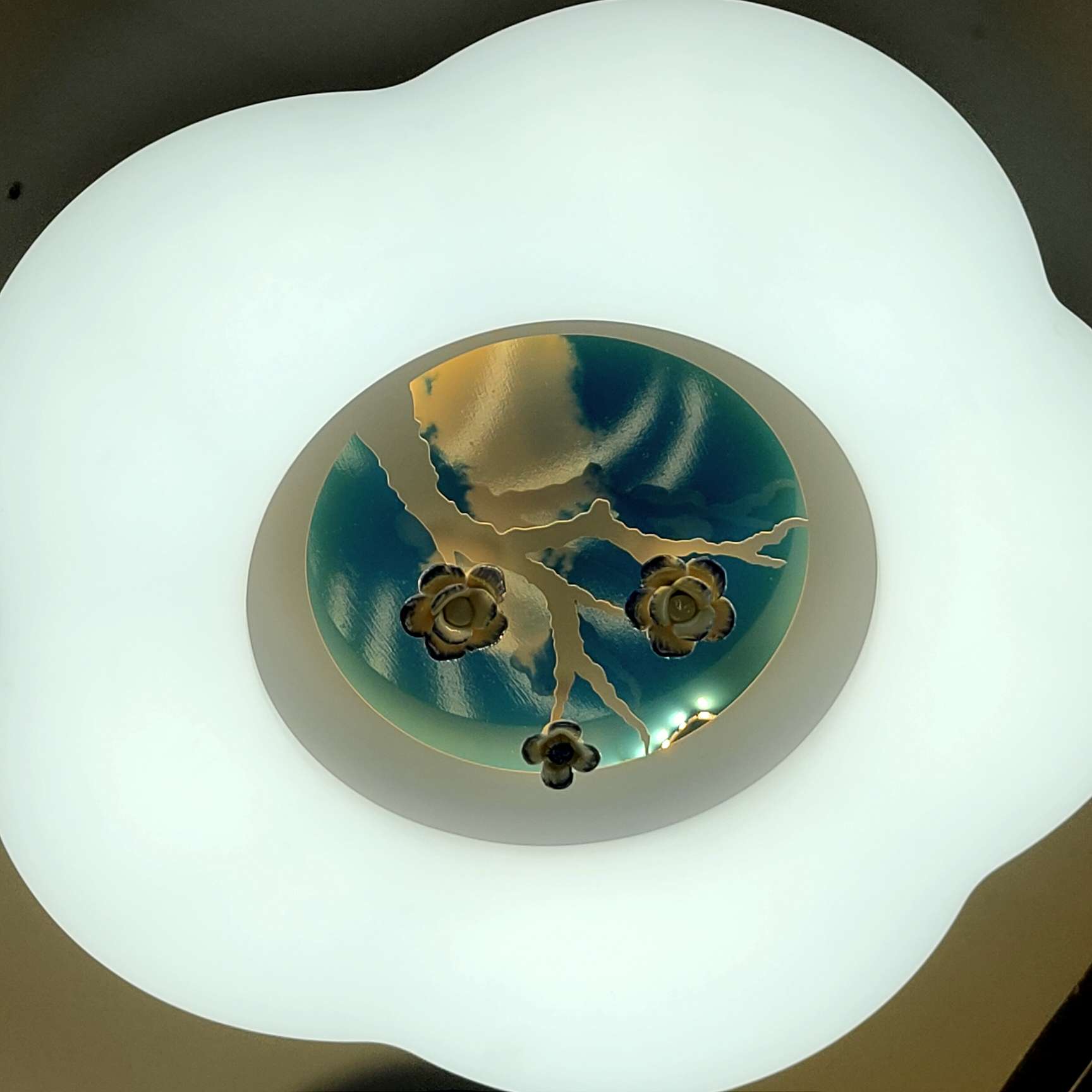 Nordic living room chandelier, simple and modern, dining room lamp, grand and light luxury, three-bedroom and two-living-room lighting package combination, bedroom lamp, ceiling lamp Specification image