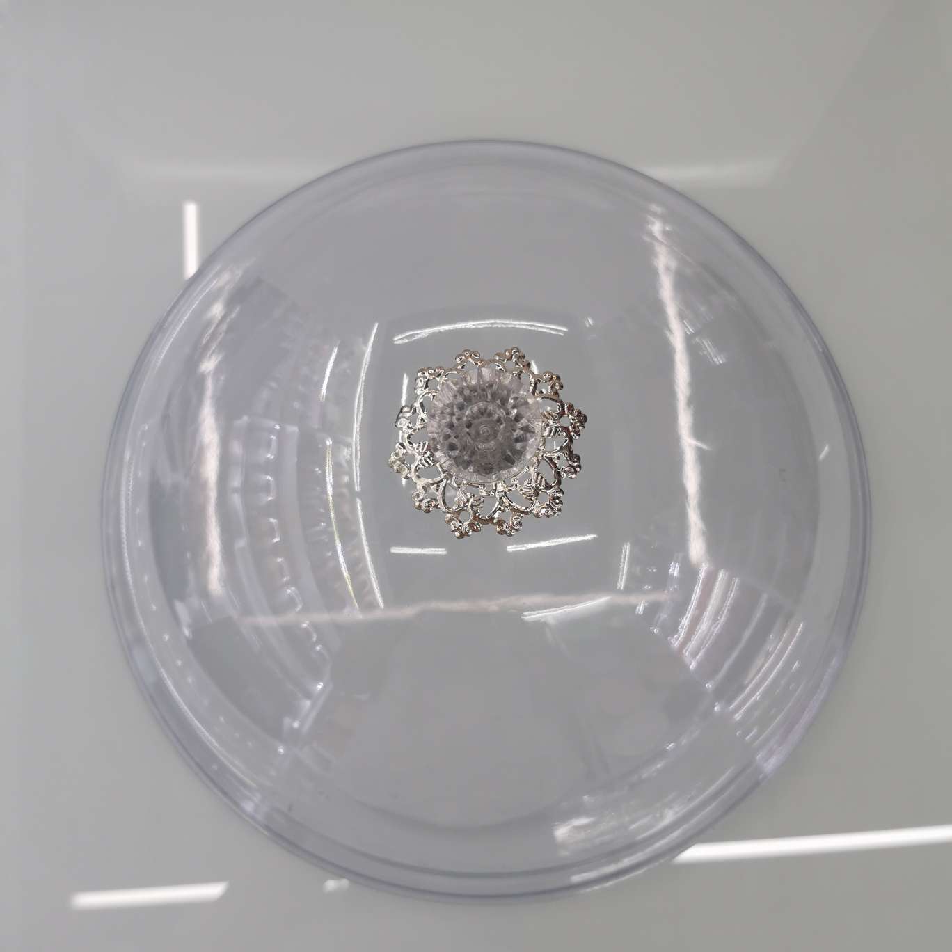 12in round transparent lid useful dessert plates show case details Picture