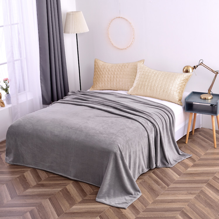 Autumn/Winter 2020 Single And Double Human Plain Fleece Warm Blanket! Item Picture