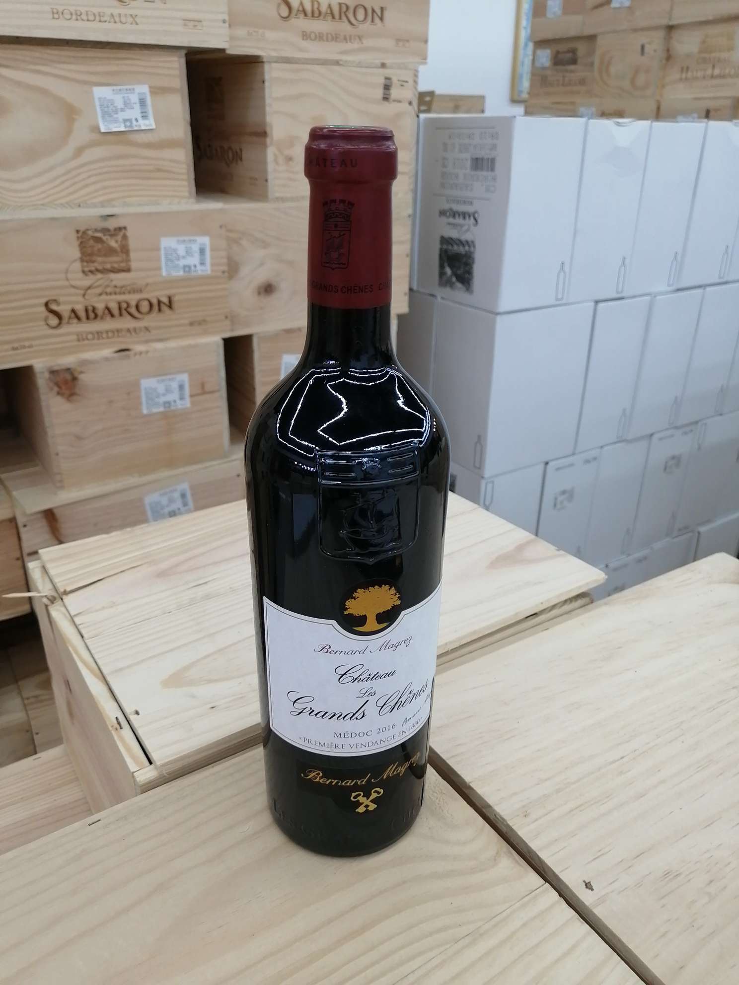 Bordeaux, France, imported grand Oak red wine thumbnail