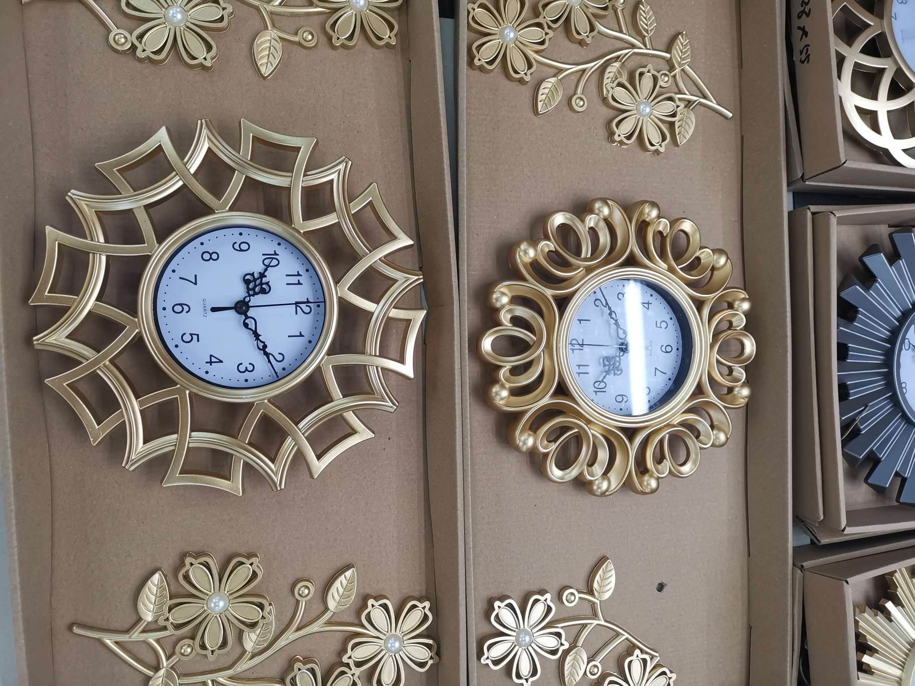 DIY飞机座钟木纹立钟 落地钟挂钟创意家居装饰品 高贵典雅钟表艺术品详情图6