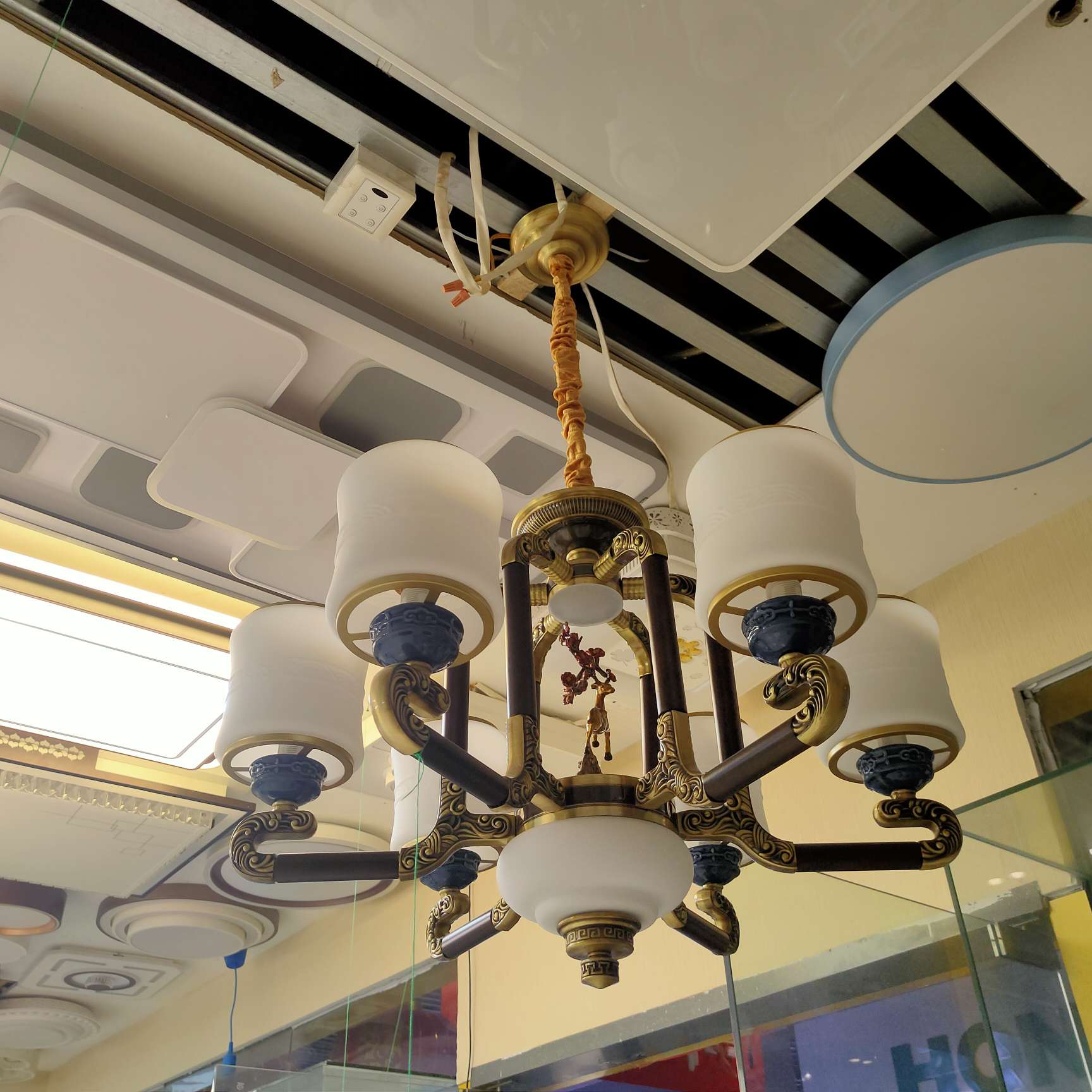 Nordic living room chandelier, simple and modern dining room lamp, light luxury three-bedroom and two-living-room lighting package combination, bedroom lamp chandelier Item Picture