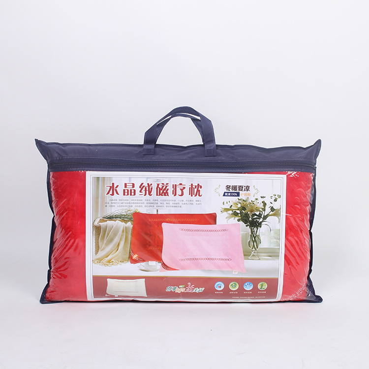 水晶绒磁疗枕  保护颈椎  又助睡健康之选