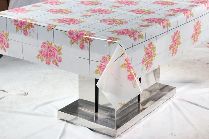Crystal printed tablecloth PVC tablecloth Printed tablecloth thumbnail