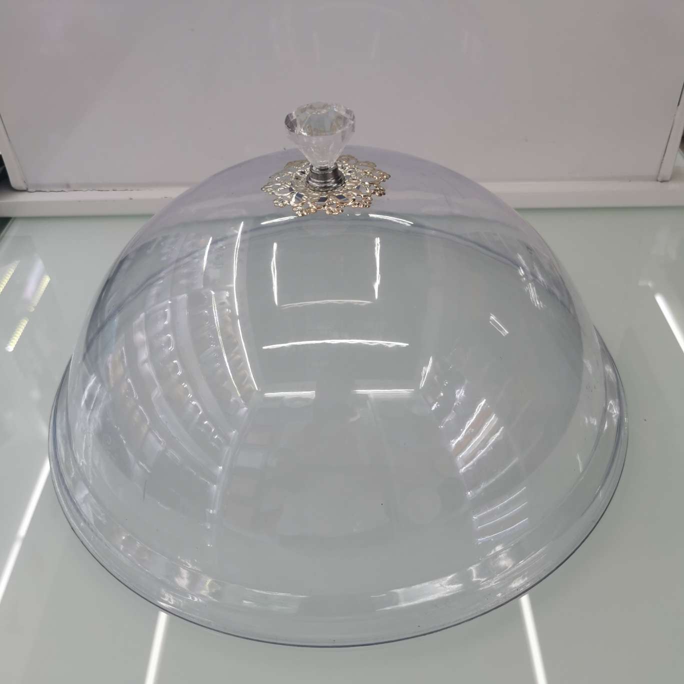 Clear Lid Serving Plate Cake Plate Lid Round 32Cm12 Inches Item Picture