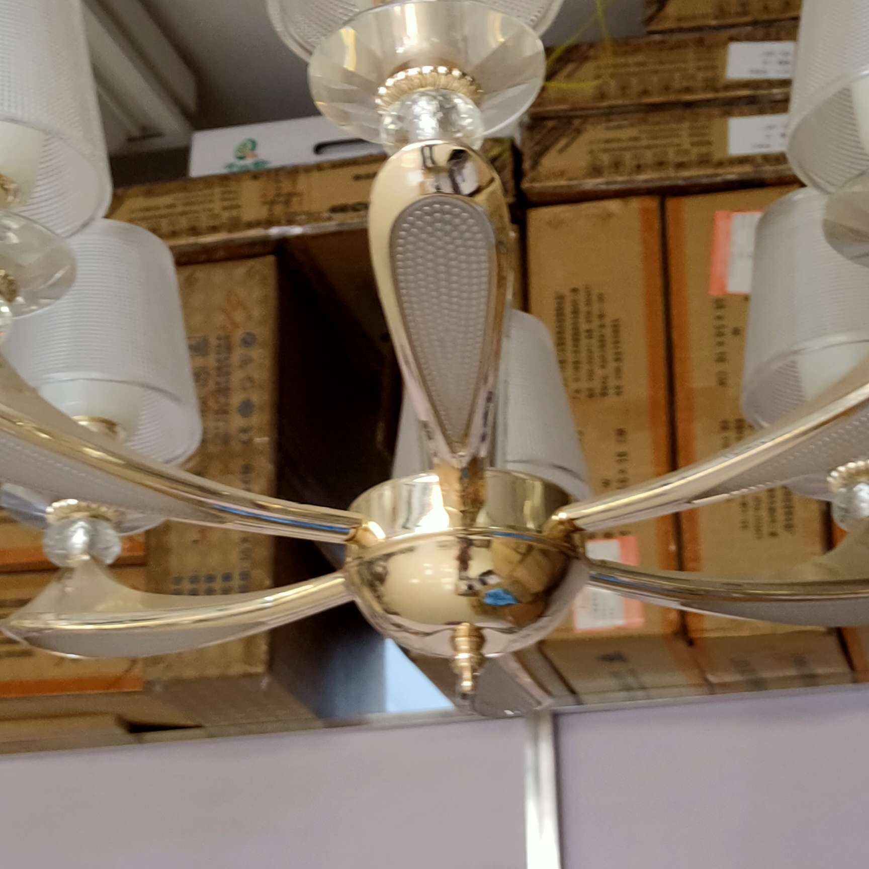 Nordic living room chandelier, simple and modern, dining room lamp, grand and light luxury, grand three-bedroom and two-living-room lighting package combination, bedroom lamp chandelier details Picture