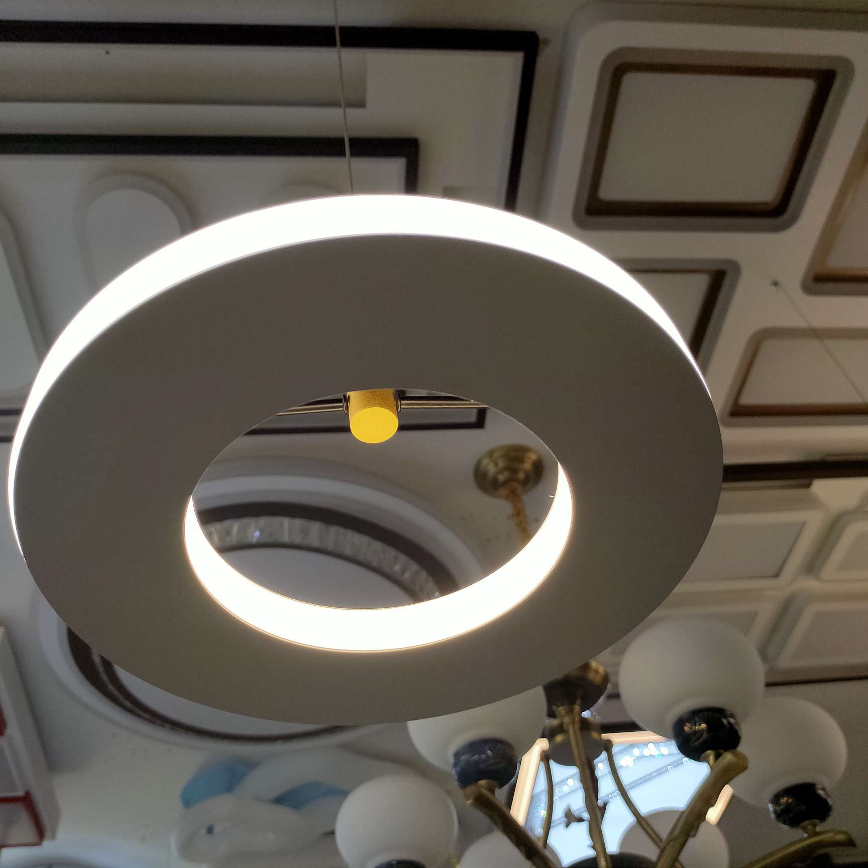 Nordic living room chandelier, simple and modern, dining room lamp, grand and light luxury, three-bedroom and two-living-room lighting package combination, bedroom lamp Application Scenario