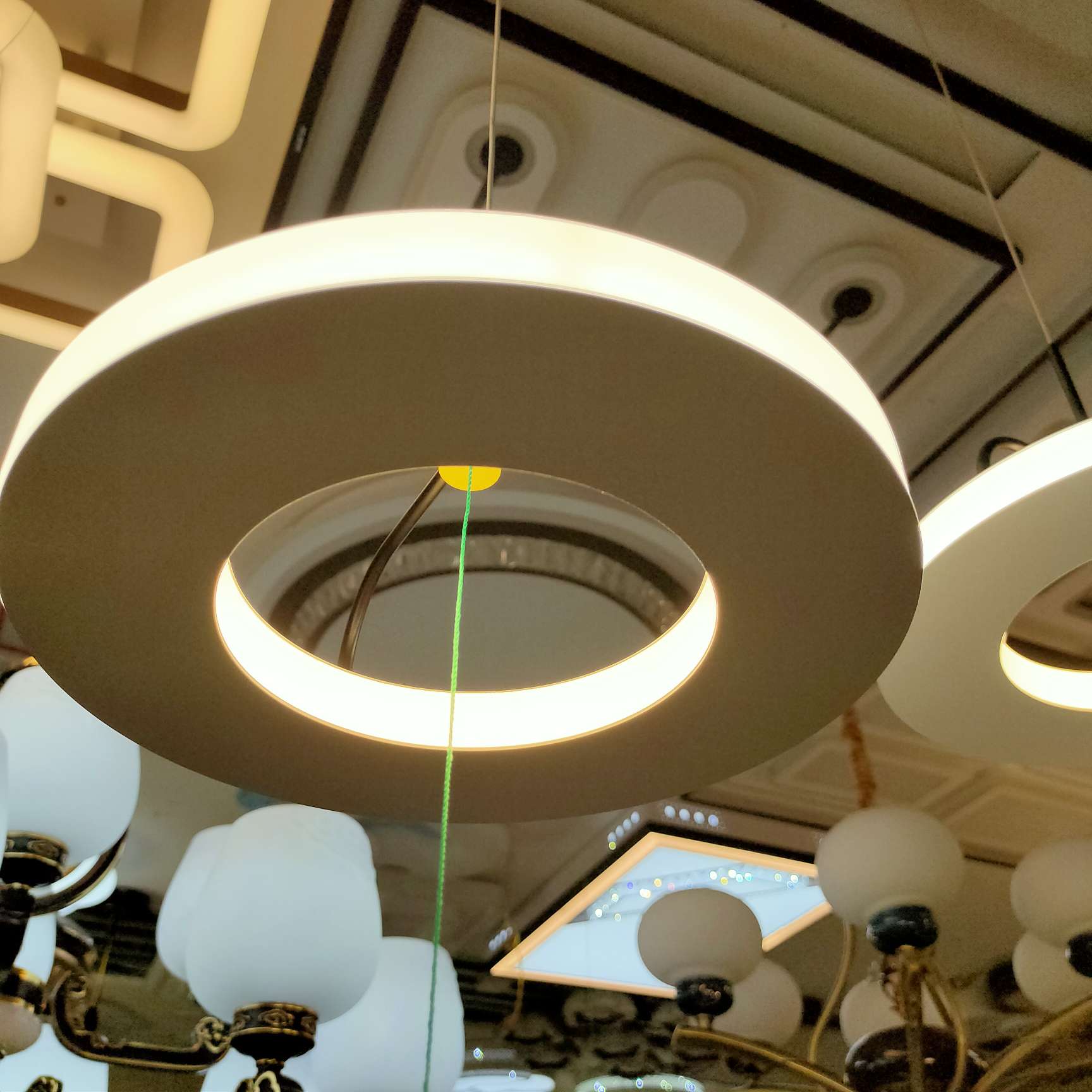 Nordic living room chandelier, simple and modern, dining room lamp, grand and light luxury, three-bedroom and two-living-room lighting package combination, bedroom lamp Item Picture