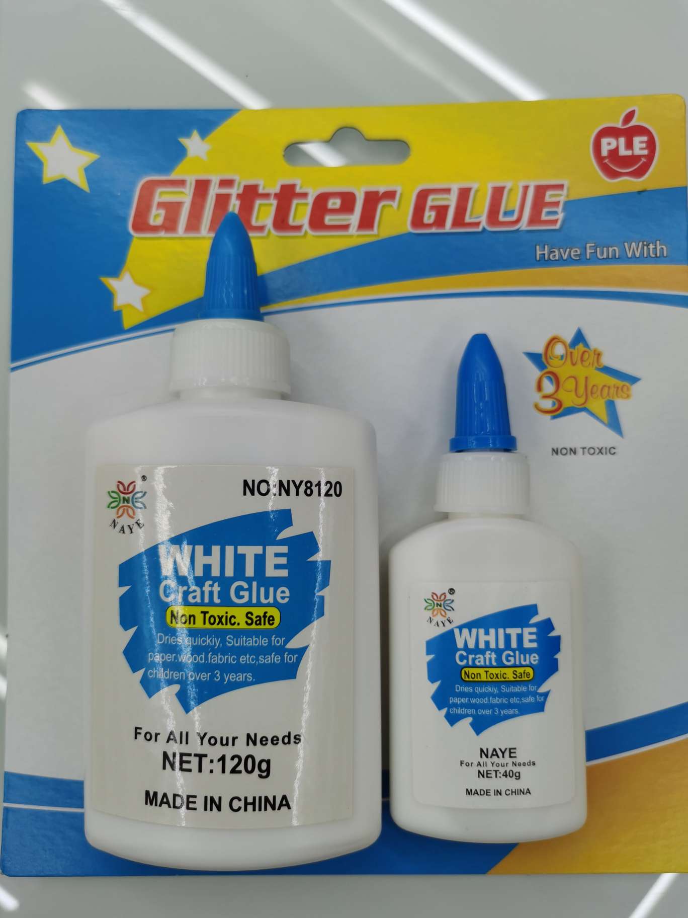 1 120 grams 11 40 grams of wood glue, manual glue, D! Y, foaming glue. Blister packaging. thumbnail