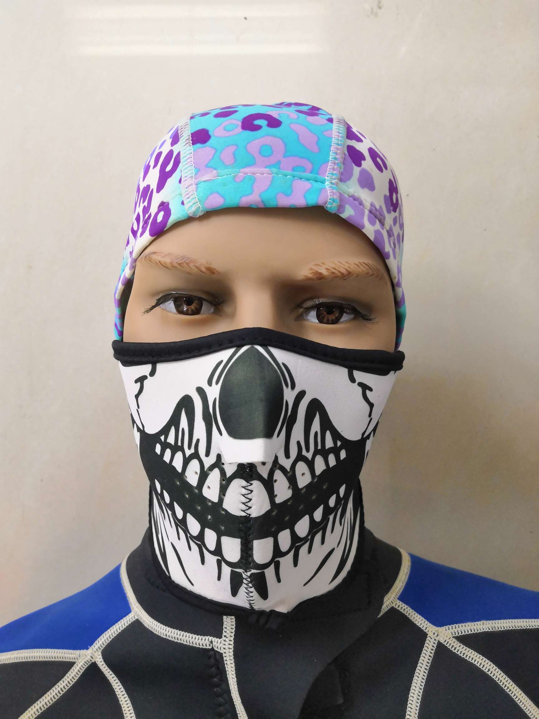 骑行防沙防护半脸面罩运动滑雪防风面具 男女健身护腰防扭伤护具详情图1
