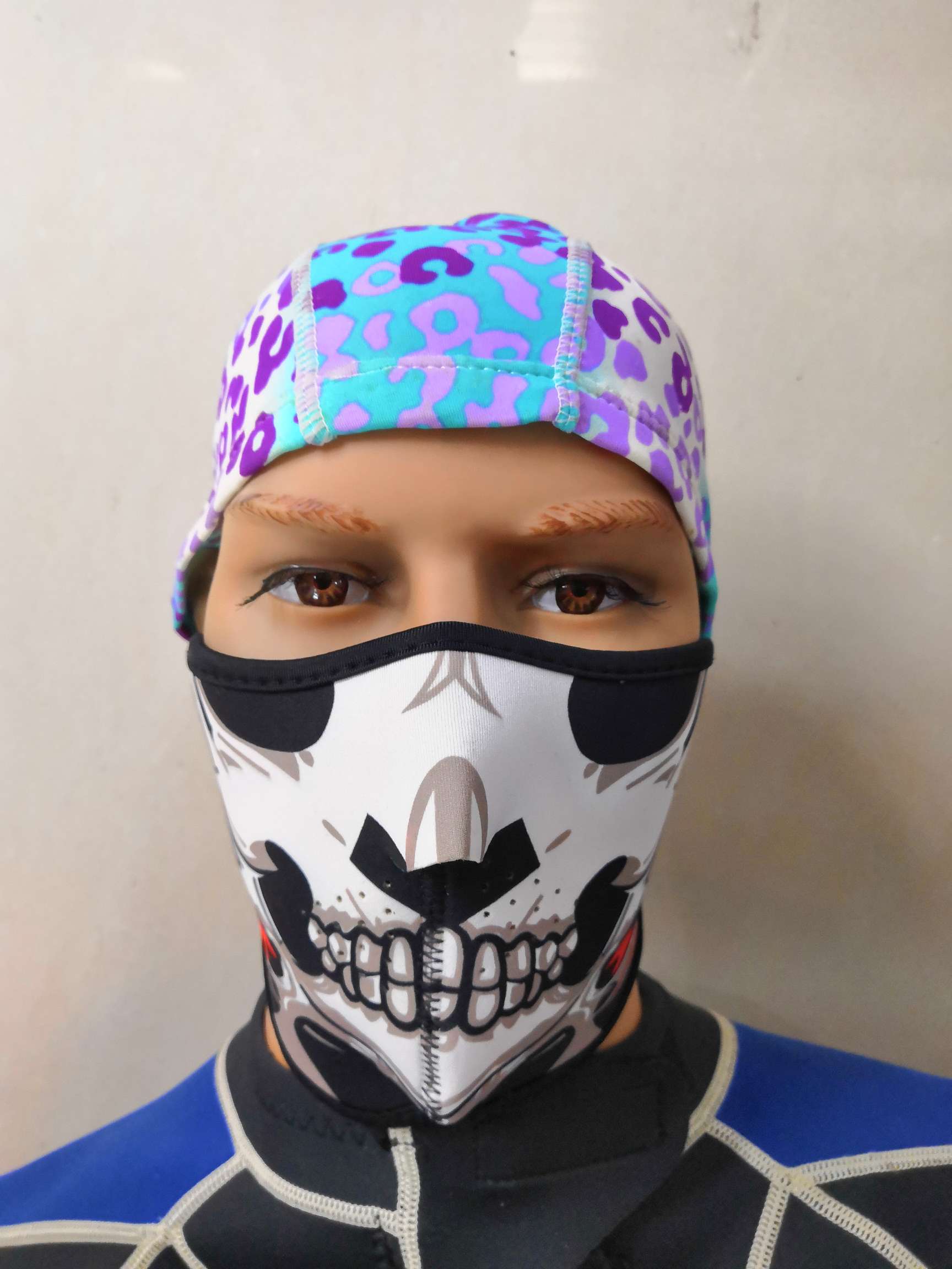 骑行防沙防护半脸面罩运动滑雪防风面具 男女健身护腰防扭伤护具详情图3