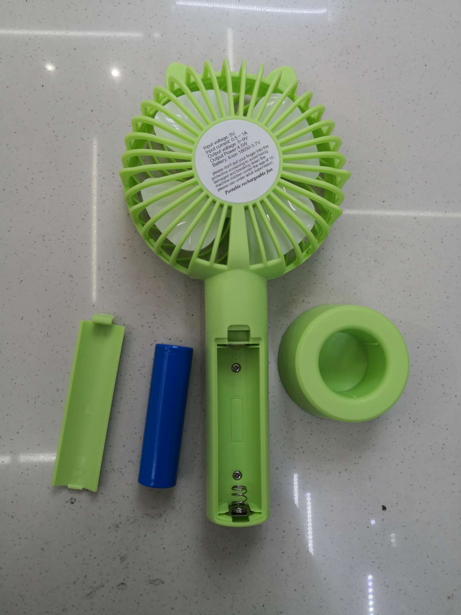 Handheld small fan, small usb rechargeable battery, dual-purpose student, convenient, silent, office desk, dormitory bed, home, outdoor, strong wind force, mini children's hand-held electric fan Specification image