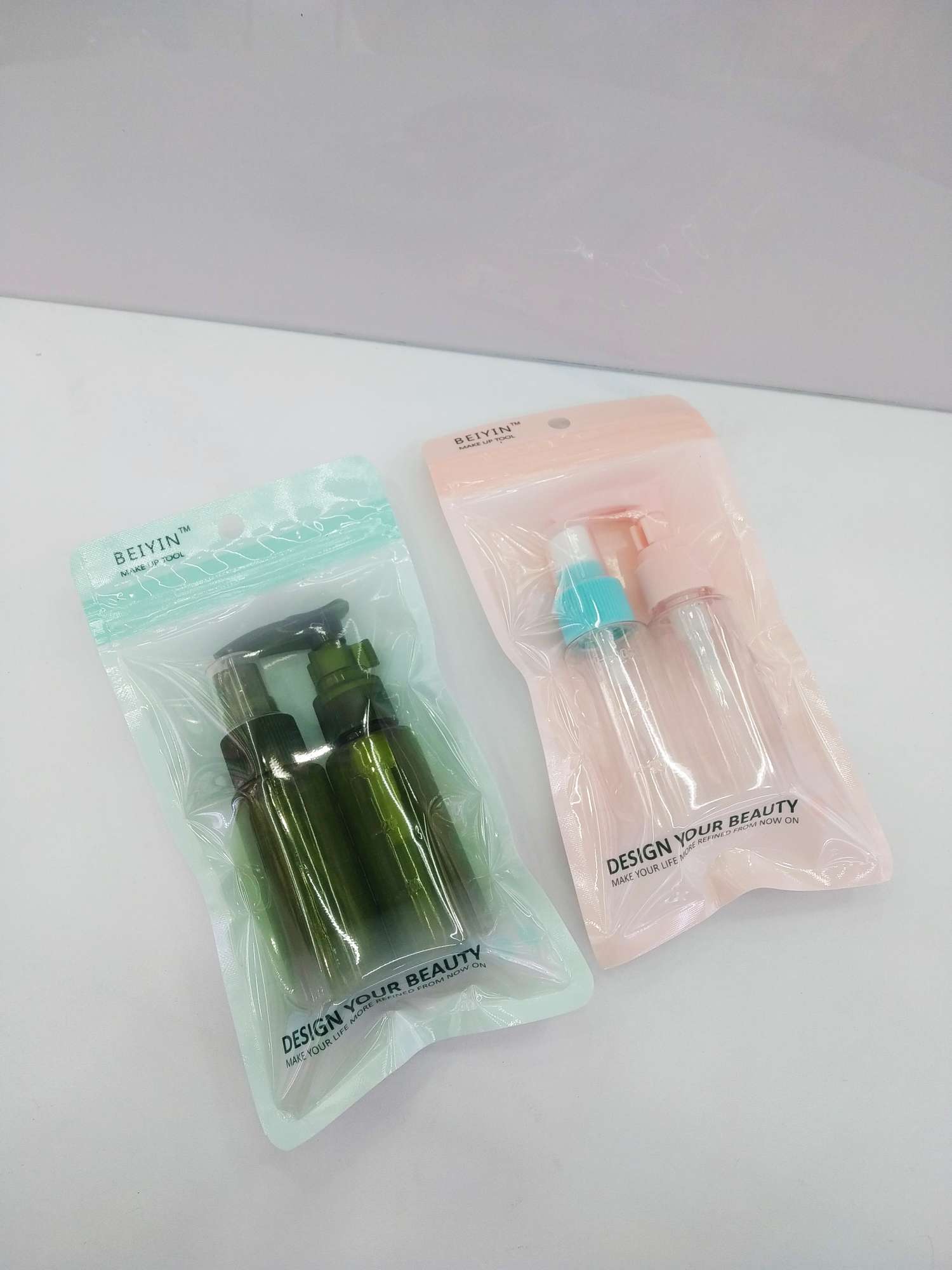 Combination of two spray bottles + emulsion bottles,