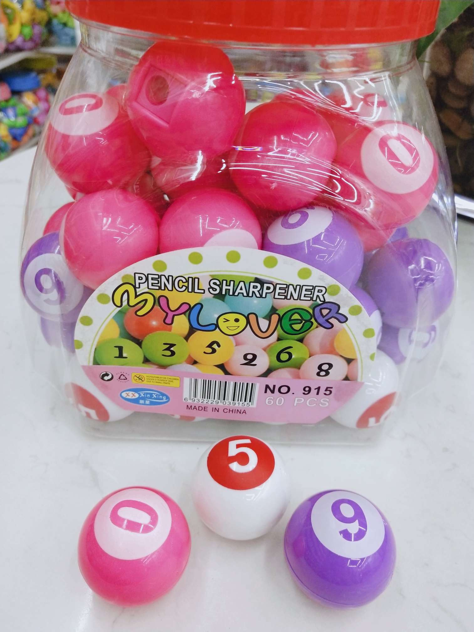 915 billiard pattern pencil sharpener Mini pencil sharpener children and primary school students with a pencil sharpener portable lovely metal small portable simple pencil sharpener small color sketch pencil sharpener wholesale pencil sharpener thumbnail