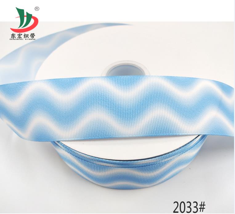 3.8cm thread wavy blue DIY handmade ribbon thumbnail