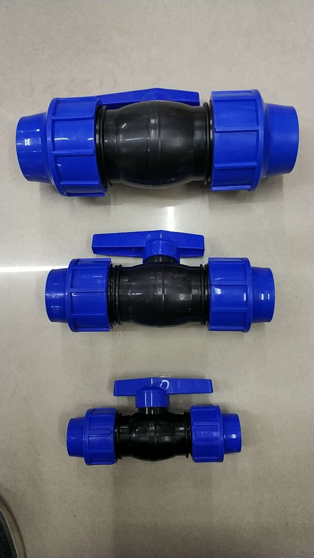 PP household and industrial quick-connect ball valves
