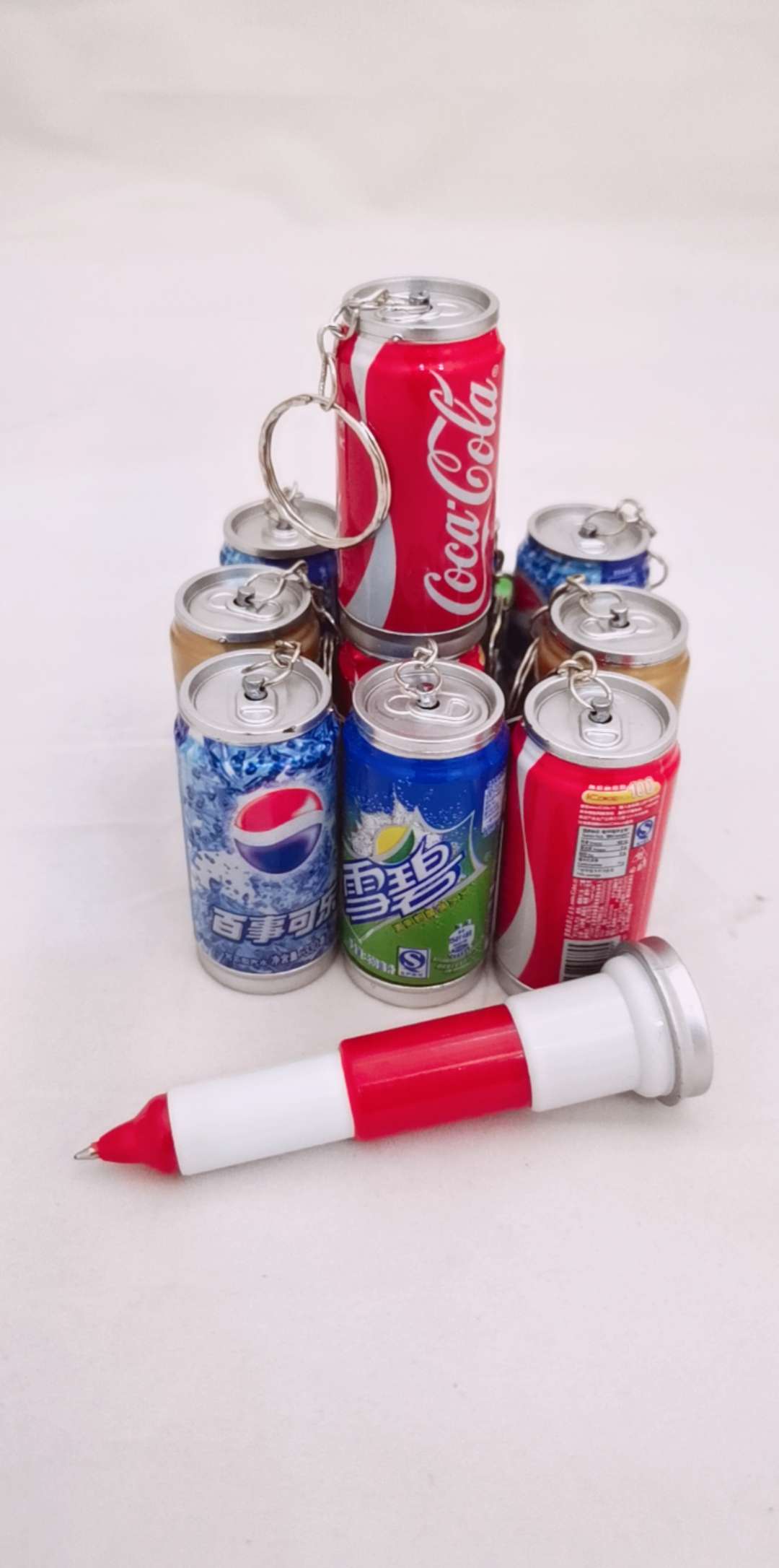 Telescopic pen, ballpoint pen, cola-shaped pen Specification image